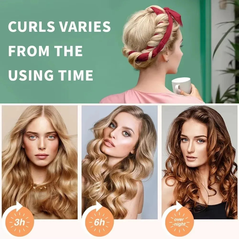 Heatless Curling Rod Headband Soft