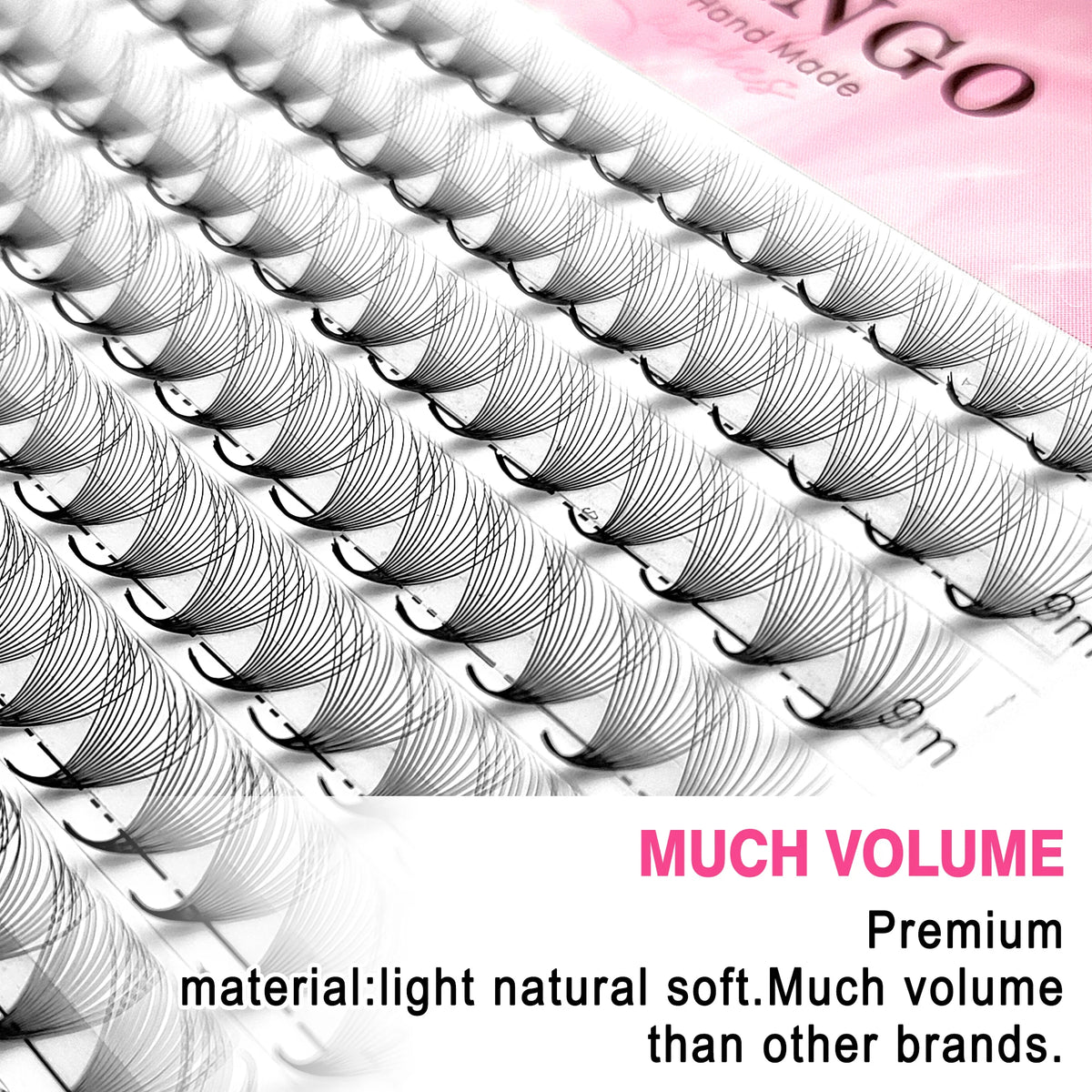 CoMango Wispy Pointy Base Premade Russian  Fans 3D 6D 10D 12D 14D 16D Lashes Extension 300 Fans False Mink Eyelashes